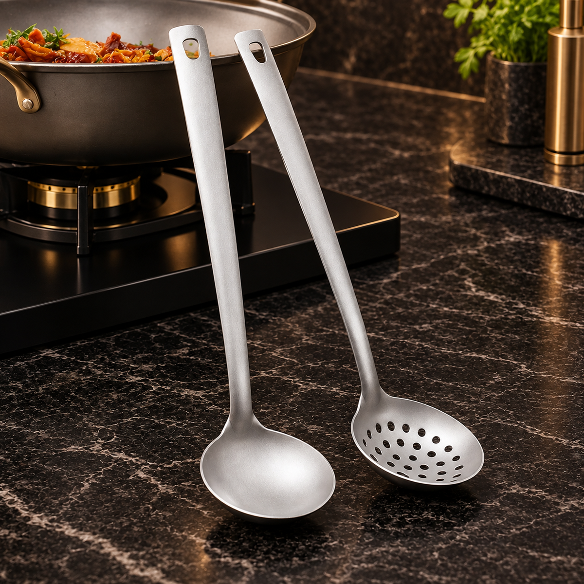 Titanium Soup Spoon Set — image 4