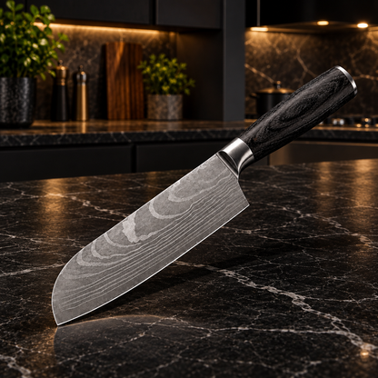 Compact Santoku Knife – 13 cm — Ashbury Kitchen product view