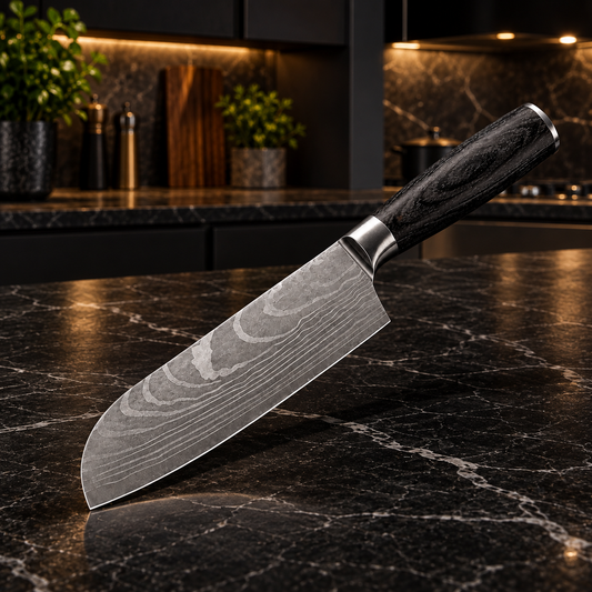 Compact Santoku Knife – 13 cm — Ashbury Kitchen product view