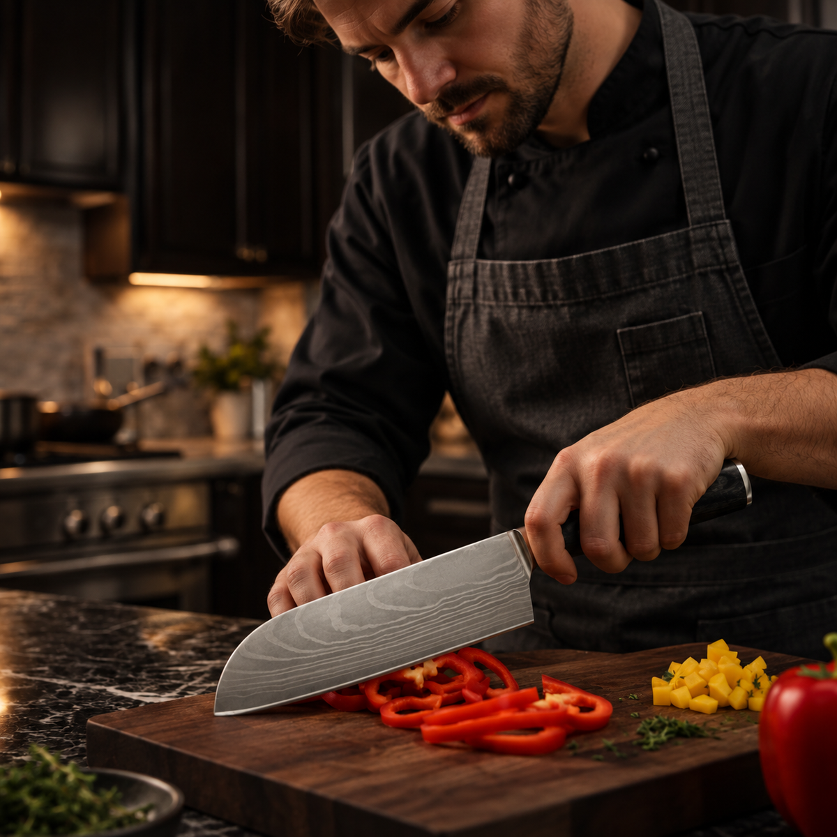 Compact Santoku Knife – 13 cm — Ashbury Kitchen product detail