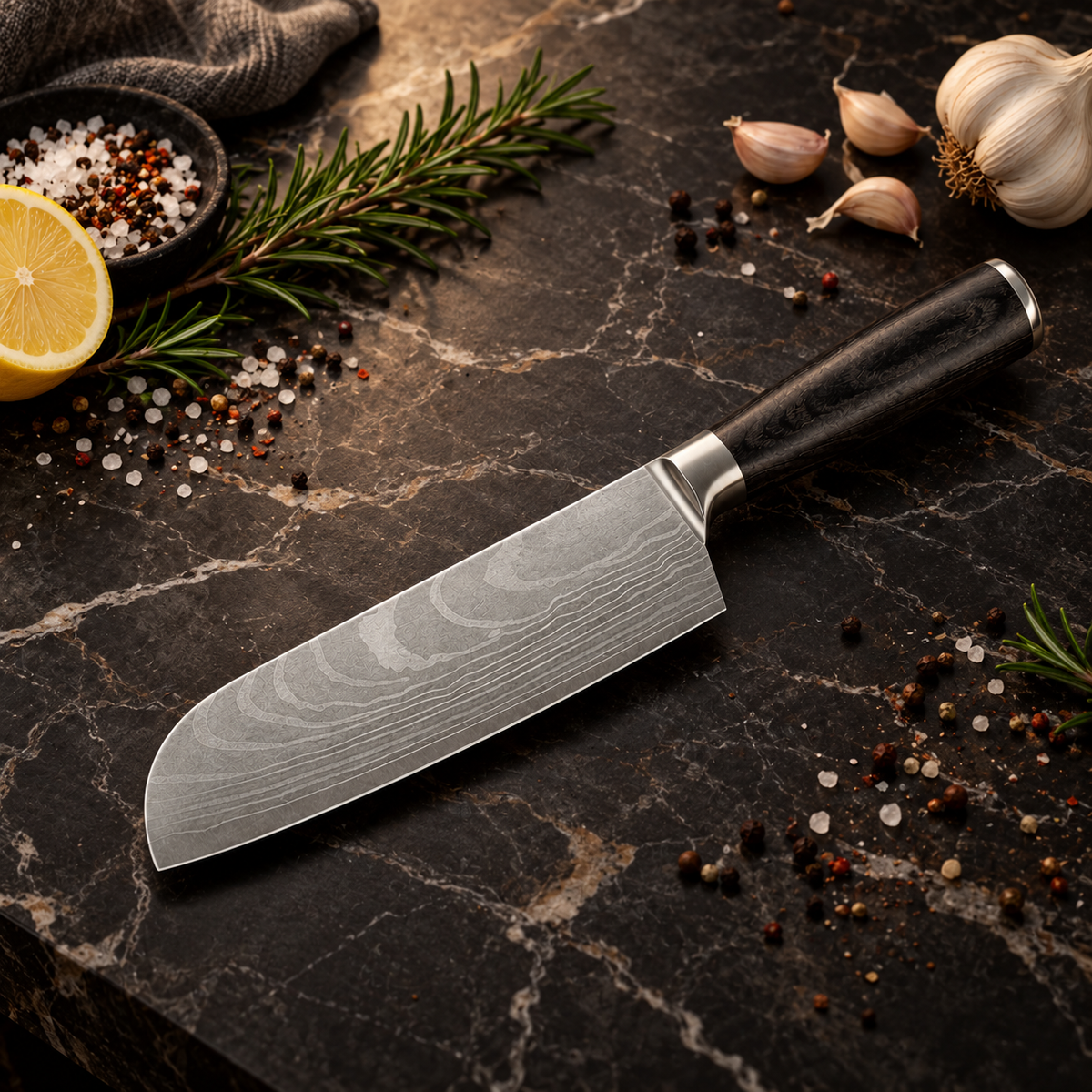 Compact Santoku Knife – 13 cm — Ashbury Kitchen product detail
