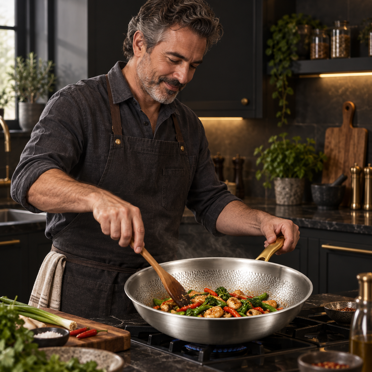 Flat-Bottom Titanium Wok — image 4
