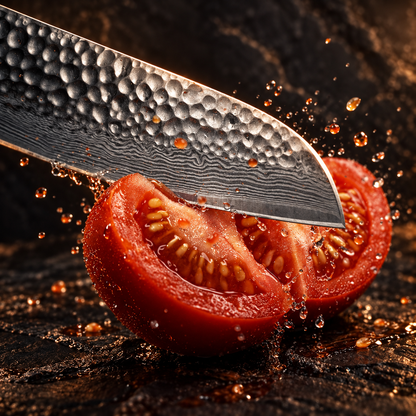 Hammered Santoku Knife – 18 cm — image 5