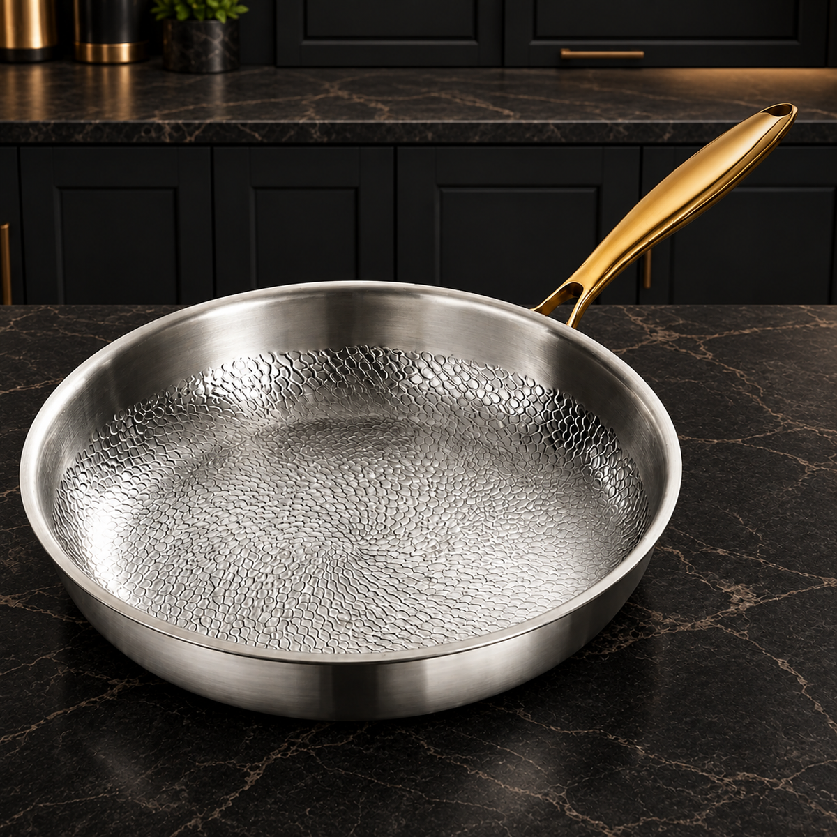 Hammered Titanium Frying Pan — image 1