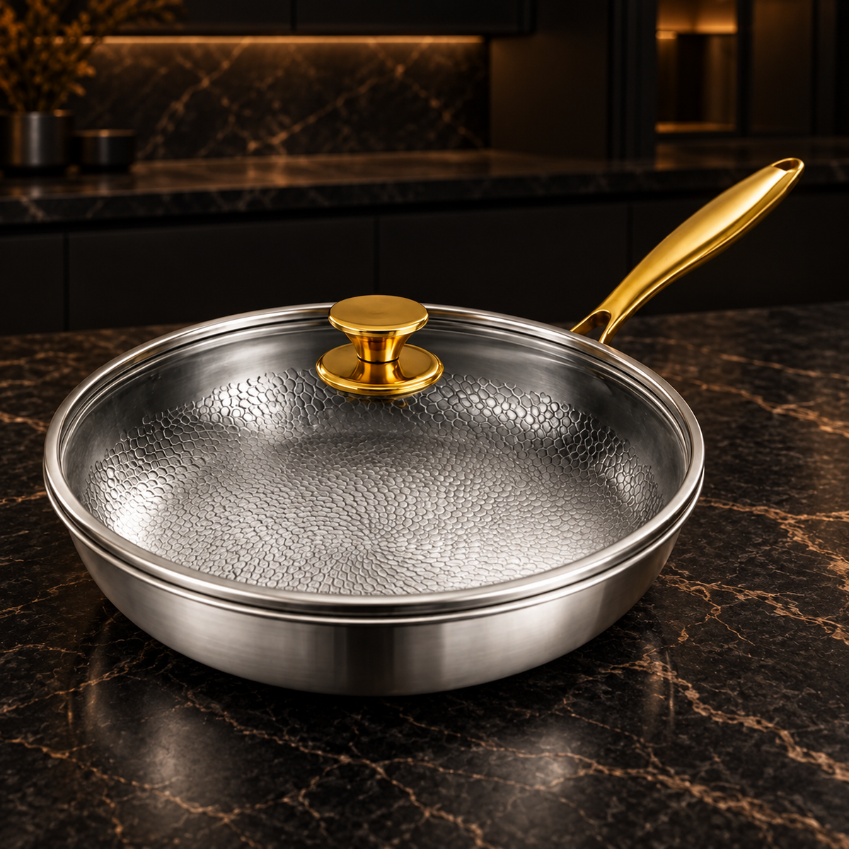 Hammered Titanium Frying Pan — image 2