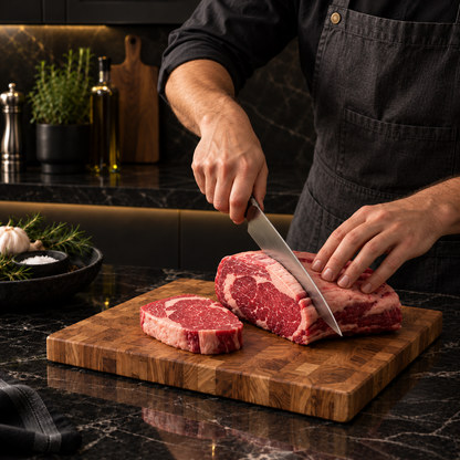 Teak Wood Cutting Board — Ashbury Kitchen detail view