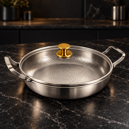 Two-Handled Titanium Sauté Pan — Ashbury Kitchen detail view
